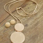 Kit Duplo Resina Colar + Brincos Nude
